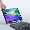 Dux Ducis Bluetooth pouzdro s touchpadem a klávesnicí, iPad Air 4 / iPad Pro 11'' 2020 / iPad Pro 11'' (2018), černé