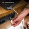 Alumínium adatblokkoló FIXED 2az1-ben, USB-C/C és USB-C/A, fekete