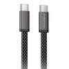 Borofone Peace (BX124) USB-C auf USB-C Datenkabel für schnelles Laden - 60 W Power Delivery - 1 m - Schwarz