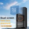Techsuit (AI2) Kabelloser Kompressor AirXpert Pro mit LED-Taschenlampe und LED-Display, 1500 mAh - Schwarz