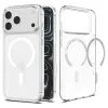 iPhone 17 Pro / 18 Pro dėklas – Spigen Liquid Crystal MagSafe skaidrus – balta