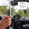 Univerzális autós telefontartó FIXED Iconiq Flex XL hajlítható karral szélvédőre vagy műszerfalra, fekete