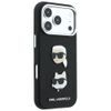 Karl Lagerfeld Saffiano K&C Heads Pins and Logo Crossbody ümbris iPhone 17 Pro Max / 18 Pro Max – must
