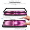 JP Full Pack gehärteter Gläser, 2x 3D Glas mit Applikator + 2x Linsenglasschutz, iPhone 16