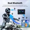 5" Motorfiets Display met Draadloze Apple CarPlay, Android Auto + DVR Camera's