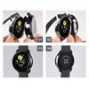 Husă 2 în 1 cu folie de sticlă, pentru Samsung Galaxy Watch Active 2, 40 mm, transparentă