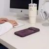 Tech-Protect MagPeak MagSafe Case für iPhone 17 Pro / 18 Pro - Magnetische Schutzhülle mit Kameraschutz - Weinrot / Transparent