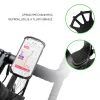 Odnímateľný silikónový držiak mobilného telefónu na bicykel FIXED Bikee 2, čierny