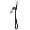 Dudao L10C kabel USB-C - USB-C, PD 100W 5A, 0,23 m, črn