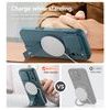 Husă Suritch MagSafe cu Suport și Protecție Cameră iPhone 17 Pro Max / 18 Pro Max, verde închis