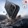 iPhone 17 Pro / 18 Pro vāciņš – ESR Cyber Armor Kickstand ar statīvu – melns