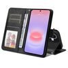 Magnet Schutzhülle für Samsung Galaxy A27 - Elegantes Leder Case mit Magnetverschluss - Schwarz