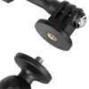 Motoros sportkamera tartó 360°, fekete