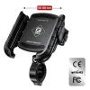 Kewig 360° Motociklistični držalo za telefon z polnjenjem 36 W, USB-C, črn