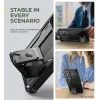Dexnor 360 Kickstand Camprotector Schutzhülle für Samsung Galaxy S25 Ultra - Hybrid Stoßfest mit Kameraschut und Ständer - Schwarz