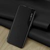 Eco Leather View Case Schutzhülle für Samsung Galaxy A27 5G - Kunstleder Flip Case mit Standfunktion - Schwarz