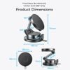 Lisen Magnetische KFZ-Halterung mit kabelloser Ladestation W608 Pro für iPhone - 25W Qi2.2 Wireless Charger - Schwarz