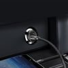 Baseus Grain Car Charger Mini, univerzalen pametni avto polnilnik, črn (CCALL-ML01)