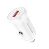 Borofone BZ18 autós adapter - USB - QC 3.0 18W, fehér