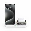 FoldCharge Clock 5 Pro Αναδιπλούμενος 5 σε 1 ασύρματος σταθμός φόρτισης με ρολόι και φωτιστικό νυκτός, λευκό