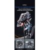 LanParte UBA-MC Motorrad Handyhalterung mit 15W kabellosem Laden - Smartphone Halterung mit Vibrationsdämpfung