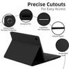 JP Μαγνητική θήκη με Bluetooth πληκτρολόγιο, touchpad, φωτισμό και βάση για stylus, Samsung Galaxy Tab A8, μαύρη