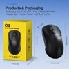 Безжична мишка T-WOLF Q3, Bluetooth + 2.4GHz, презареждаема, тиха, ергономична