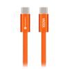 Cablu Forcell F-Energy USB-C - USB-C, QC4.0, PD, 5A, 100W, 1,2 m, portocaliu