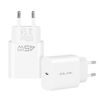 Blavec punjač BC-7, GaN4, PD QC 45W 3A, USB-C, bijeli