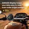 RideCore RC10 AMOLED Navigationsgerät für Fahrrad, E-Bike und Motorrad - Smartes Display mit 850 Nits Helligkeit und IP67 Schutz