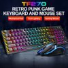 T-WOLF TF270 Retro RGB Gaming Set (πληκτρολόγιο + ποντίκι)