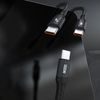 Dudao L3F kabel 2v1 2x USB-C, 100W 1,2 m črn