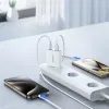 Joyroom JR-TCF14 Super tenká nabíjačka USB-A + USB-C, 20 W, biela
