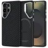 Tech-Protect Ion Carbon MagSafe, Samsung Galaxy S25 Ultra, μαύρο-ασημί
