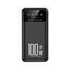 Powerbank 20000mAh mit 100W Super Charge, QC3.0, LED-Licht - Schwarz