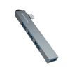 Borofone Hub 4in1 (FH1A) USB-C auf 3x USB 2.0 / USB 3.0 - Kompakter USB-C Adapter für Laptop und Notebook - Grau