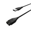 FIXED USB-A töltőkábel Garmin Fenix 5/6/7/7X/8, Epix, Venu 2/3/3S, Vívoactive 3/4/5 okosórákhoz, fekete