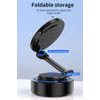 360° 15W μαγνητική ασύρματη βάση τηλεφώνου με βεντούζα και ρυθμιζόμενο βραχίονα, μαύρη, C48
