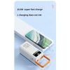 Powerbank 80.000 mAh, 120W PD + QC, 4 USB + 2 Kabel, LED-Licht, weiß