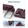 ESR Cyber Tough Kickstand Case für iPhone 17 Pro Max / 18 Pro Max - MagSafe kompatibel - Weinrot