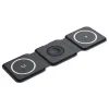 3-in-1 Magnetische Faltbare Kabellose Ladestation, Schwarz