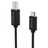 Wozinsky WKDDY2S καλώδιο USB-B – USB-C, 2 m, μαύρο