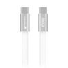 Cablu Forcell F-Energy USB-C - USB-C, QC4.0, PD, 5A, 100W, 1,2 m, alb
