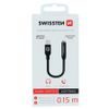 Swissten adaptor audio Lightning / Jack, negru