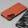 Eco Leather View Case Schutzhülle für Samsung Galaxy A27 5G - Kunstleder Flip Case mit Standfunktion - Orange