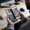 Tech-Protect Smart Wallet Schutzhülle für Samsung Galaxy S26 FE - Kartenfach und Smart Window - Schwarz