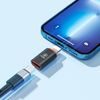 Techsuit Premium OTG προσαρμογέας HyperPort (A3) USB-C - Lightning, μαύρο-πορτοκαλί
