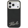 Karl Lagerfeld Grained Leather Resin Sign Logo MagSafe ümbris iPhone 17 Pro Max / 18 Pro Max – must