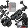 Motoros sportkamera tartó 360°, fekete