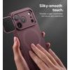 Husă Suritch MagSafe cu Suport și Protecție Cameră iPhone 17 Pro Max / 18 Pro Max, vișinie